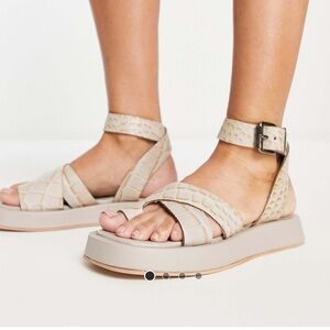 Women's Snake Print Sandals